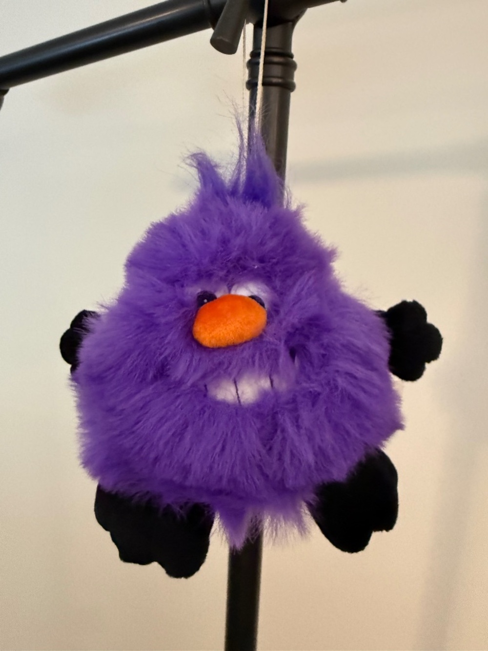 VTG 1995 Gibson Greetings Goofy Goblin Animated Purple Monster Plush Giggles